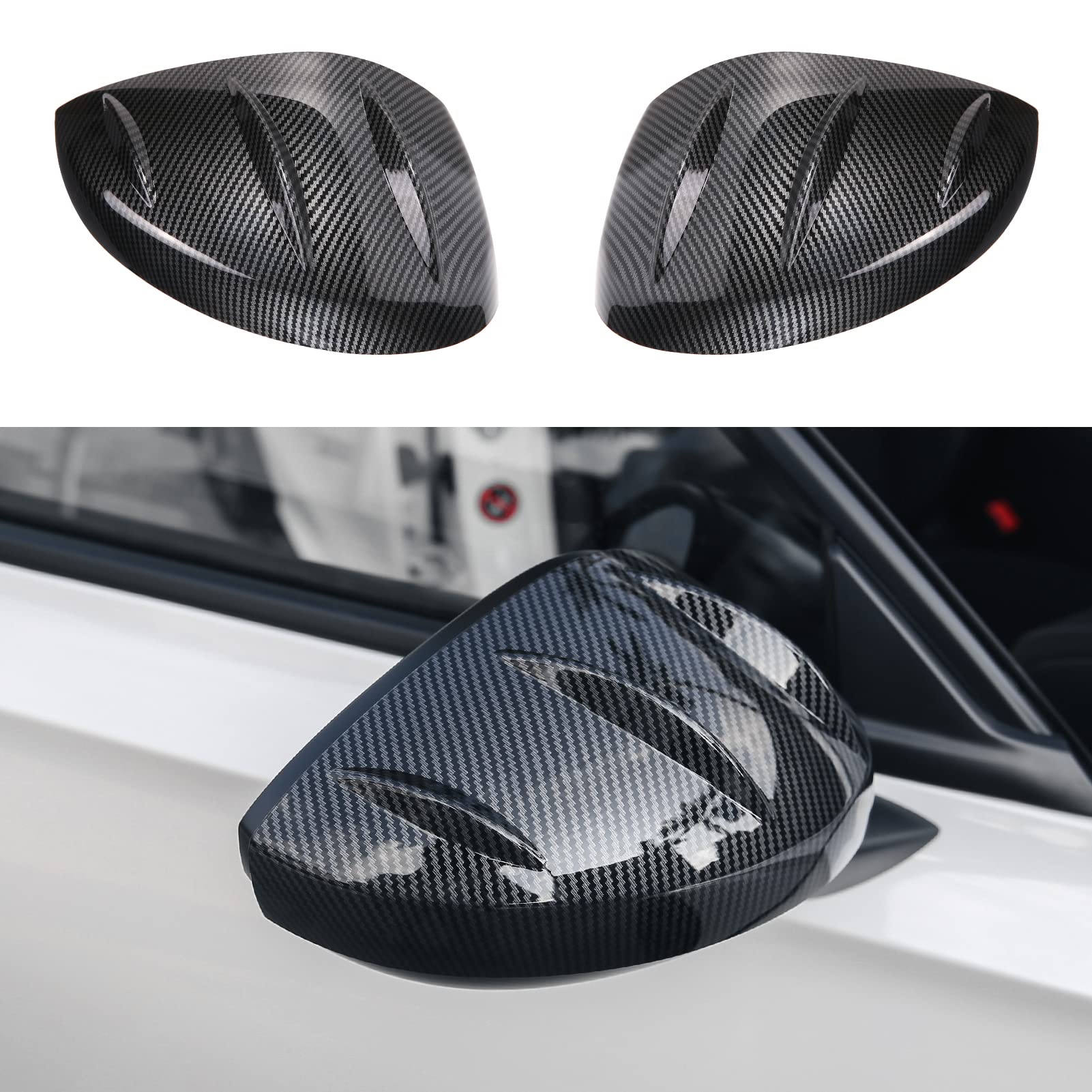 Thenice for 11th Gen Civic Rear View Mirror Cover Side Mirror Protector Exterior Decoration Compatible with Honda Civic 2022 2023 2024 2025 2026-