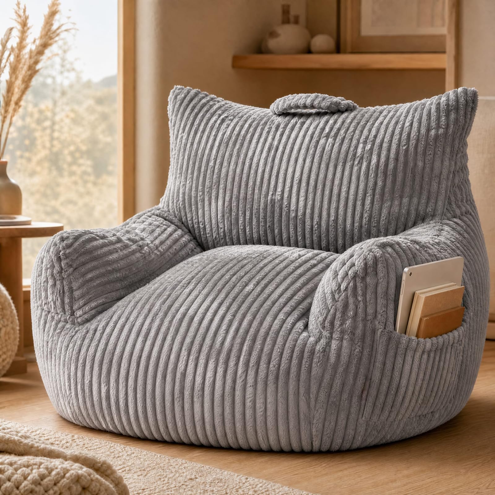 MaxiBean Oversized Faux Fur Bean Bag Chair