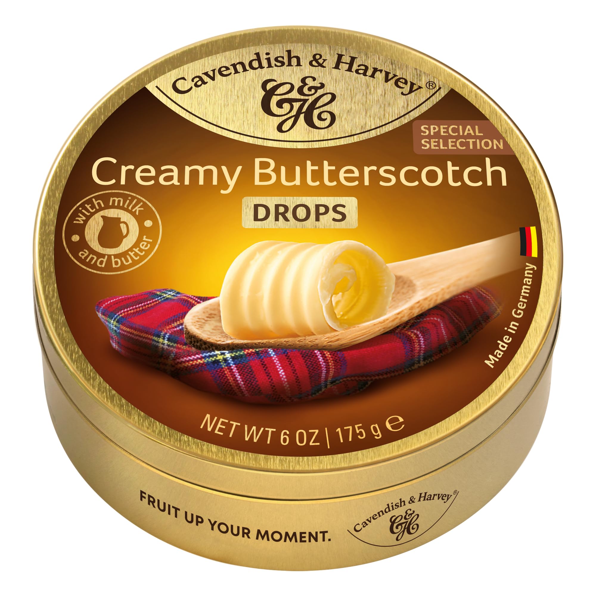 Cavendish & Harvey Butterscotch Drops 175g x 10