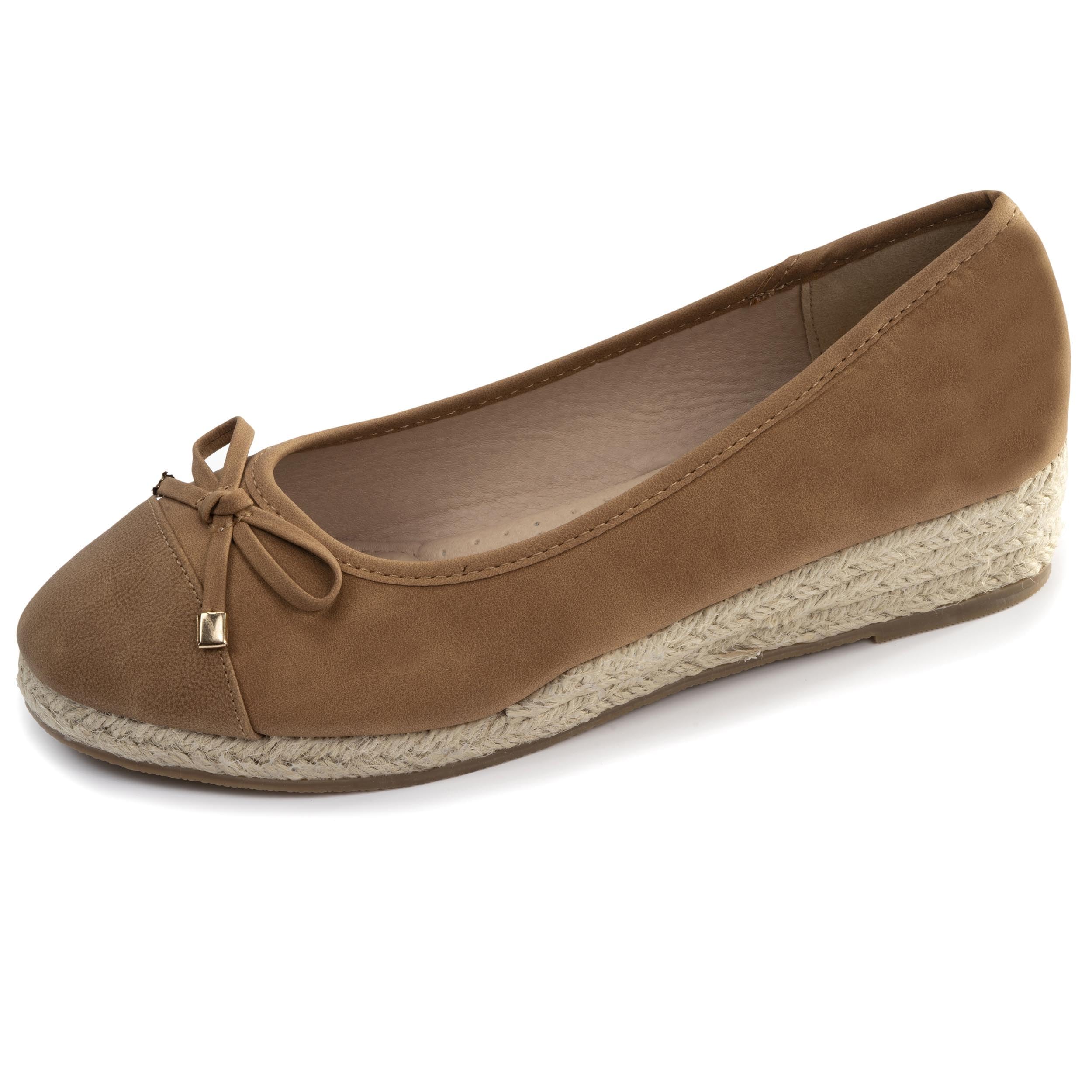 Isotoner Ballerines Femme Semelle à mémoire de Forme, Talon 4 cm, très Confortables,