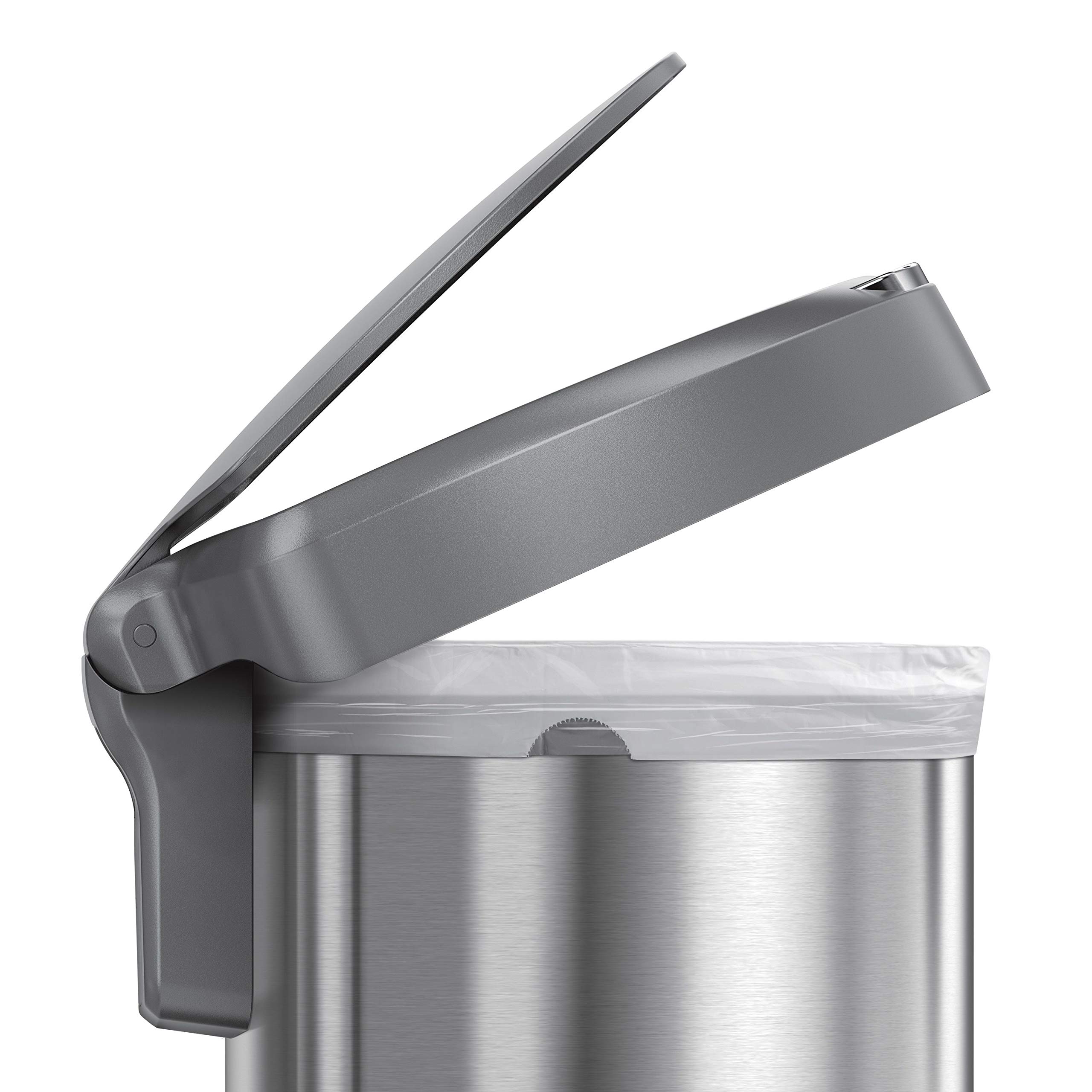 Amazon.com: simplehuman 45 Liter / 12 Gallon Semi-Round Sensor