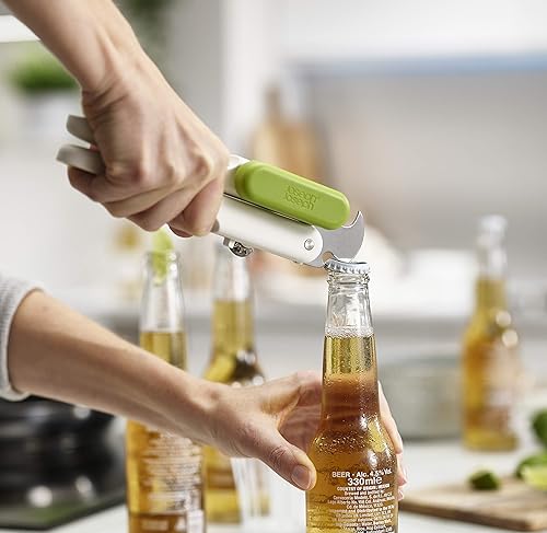 Miniatura 6 de Joseph Joseph Pivot - Abrebotellas y latas multifunción, fácil de usar, color blanco