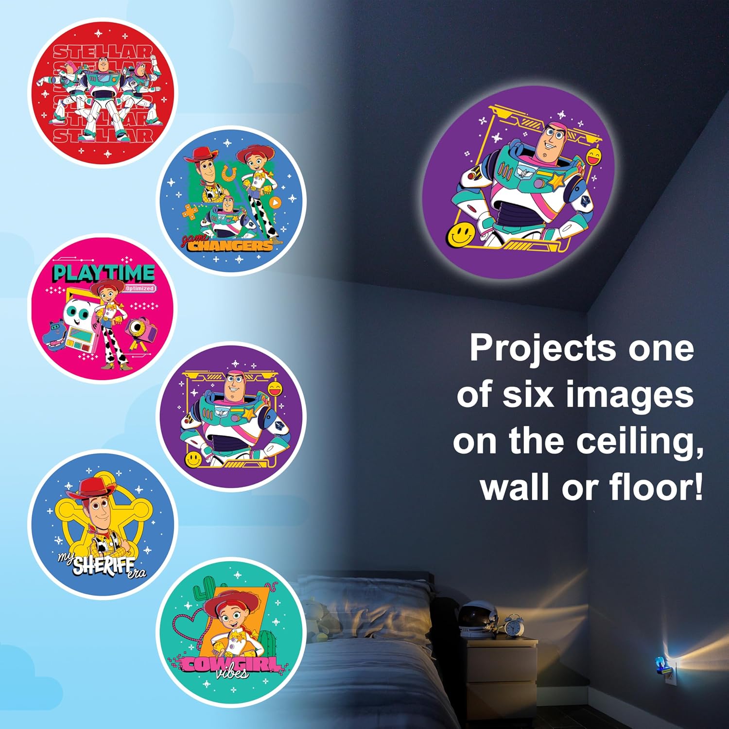 Projectables Toy Story Night Light with Dusk to Dawn Sensor image 4