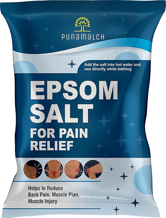 PUNAMULCH Epsom Salt For Pain Relief 1KG Epsom Salt For Foot Epsom Salt