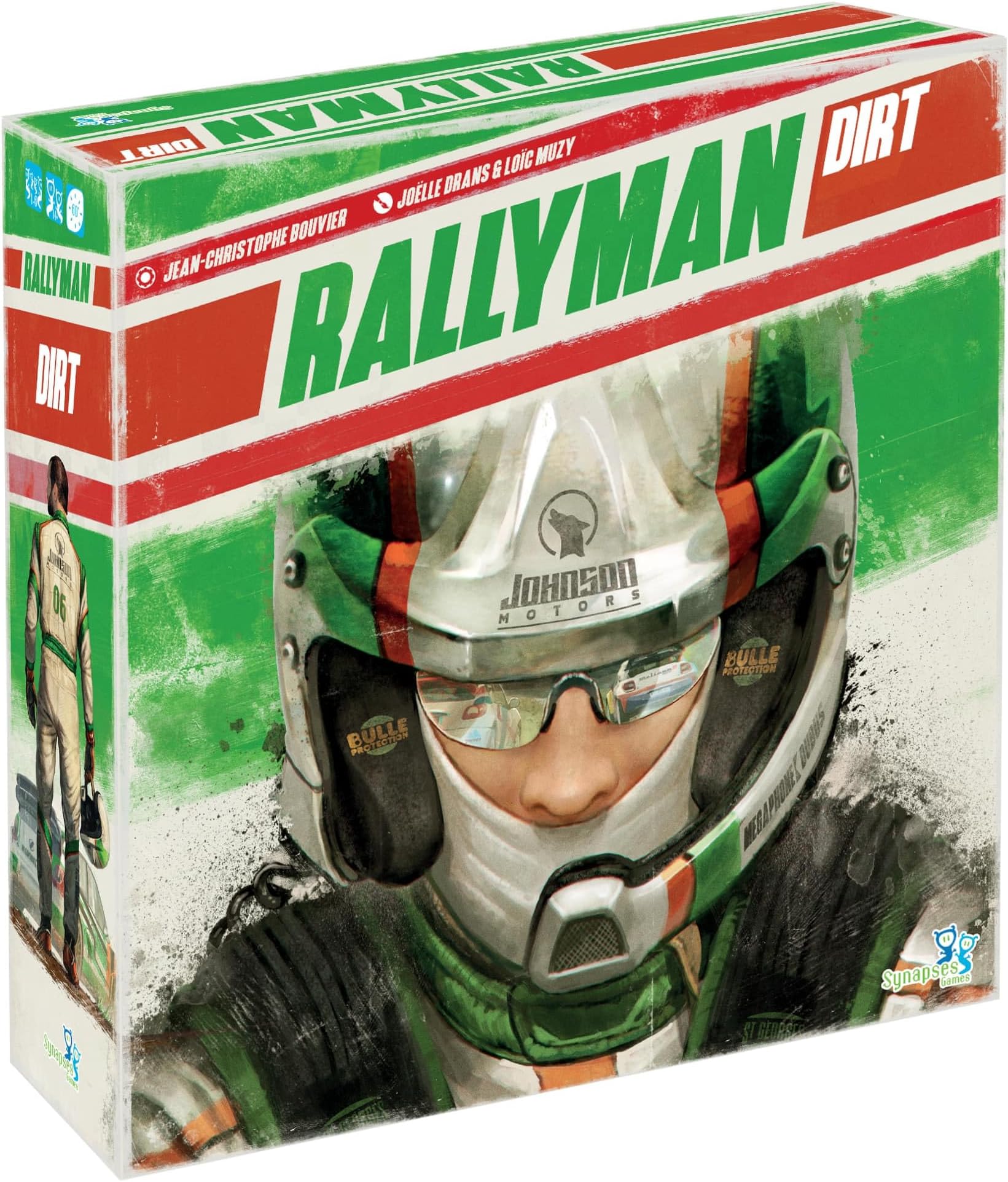 Synapses Games | Rallyman: DIRT | Strategy Board Game | Race Cars with Dice | 1 to 6 Players | 60 Minutes | Ages 10+