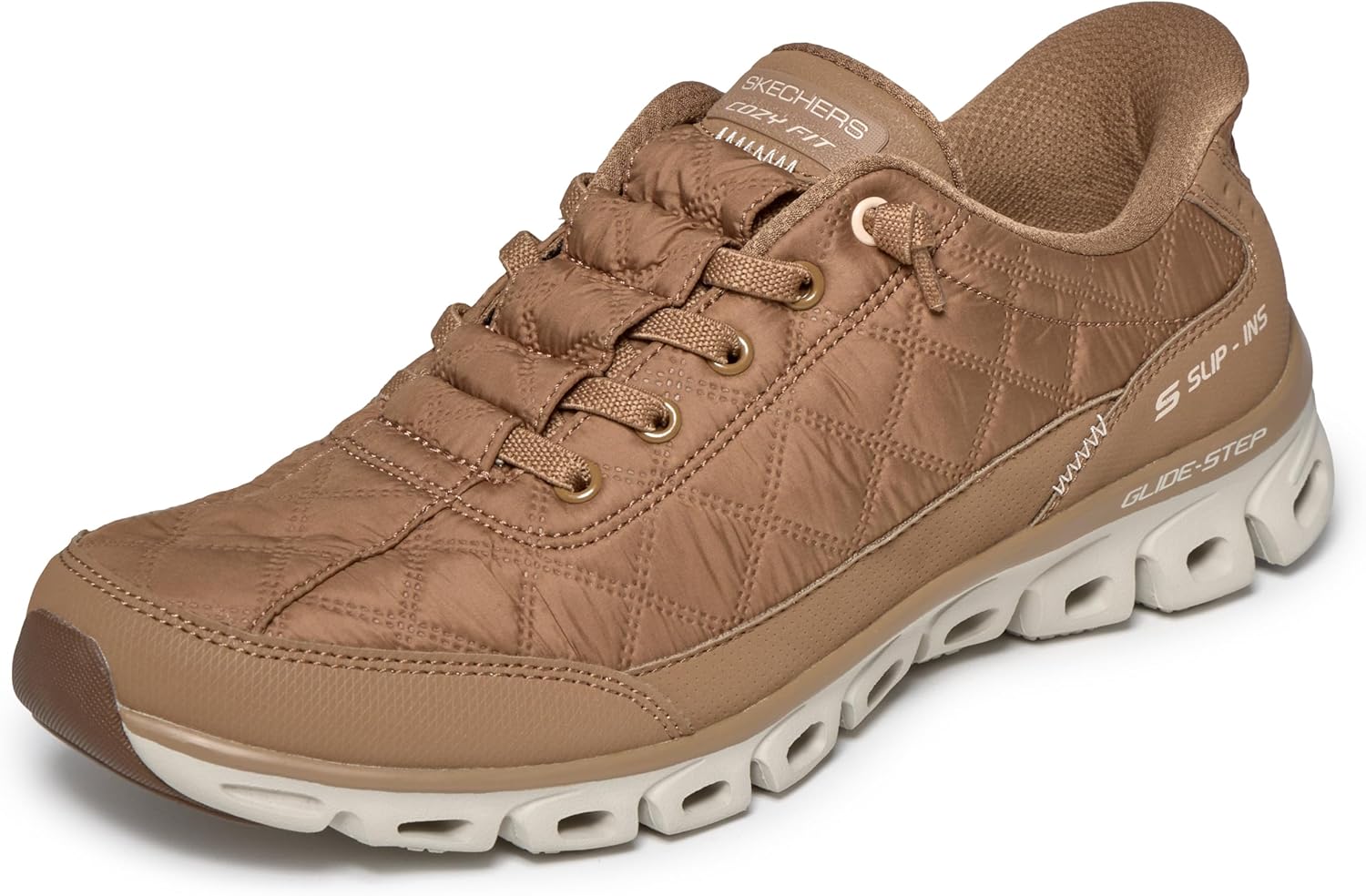 Skechers Womens Glide-Step Cozy Fit Hands Free Slip-ins