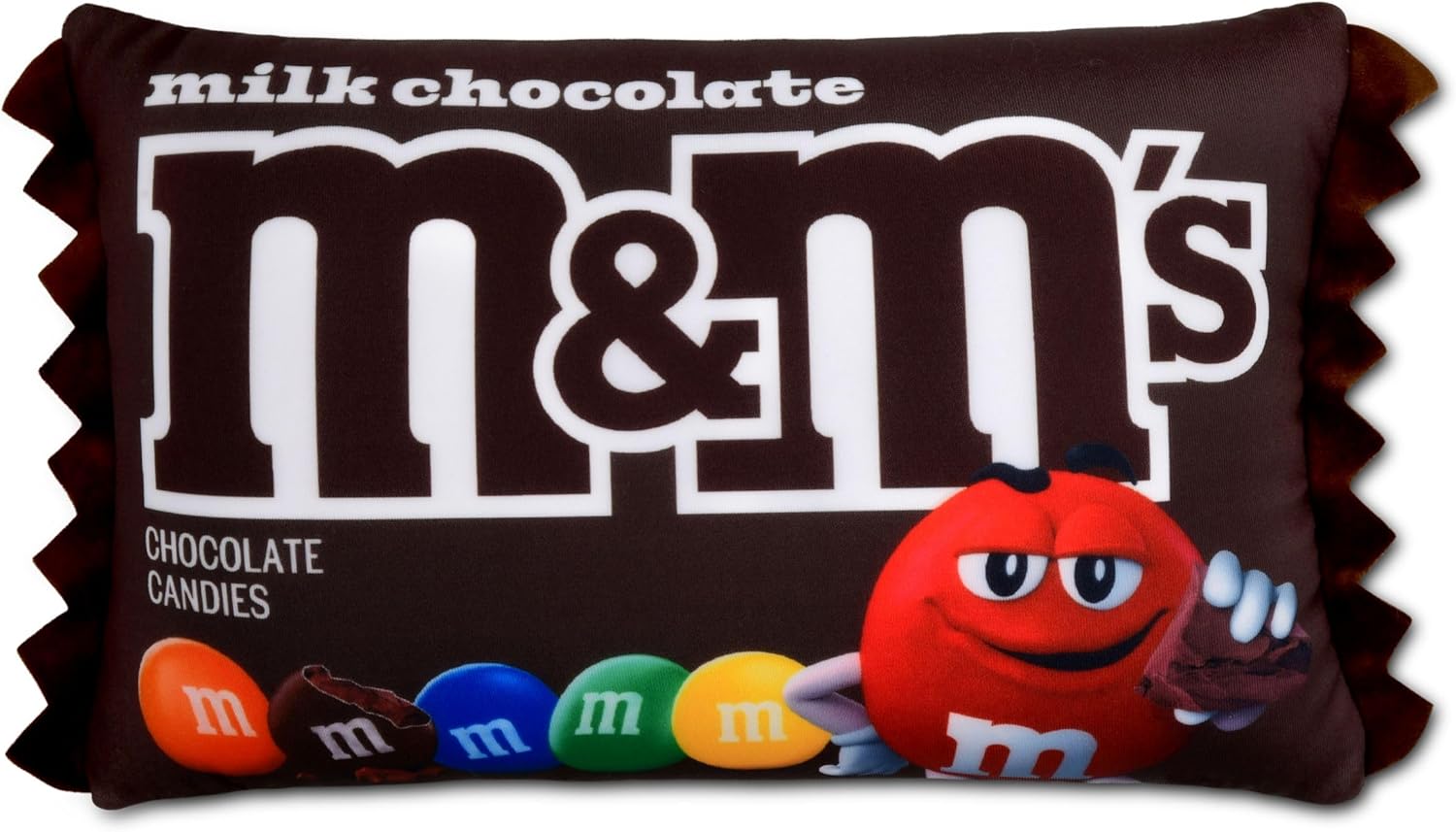 iscream M&M's Package Photoreal Print 12" x 7" Microbead Accent Pillow