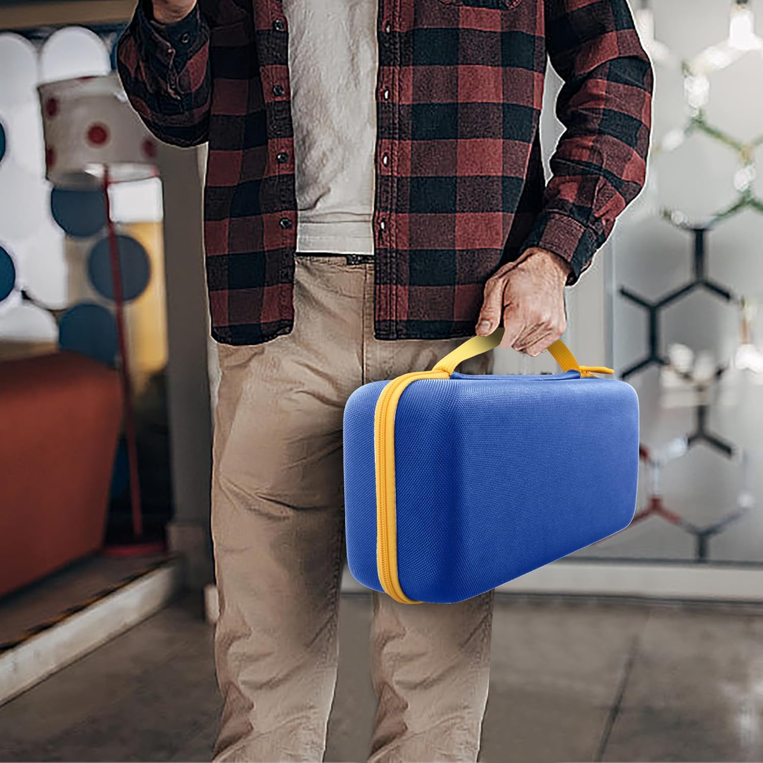 Aenllosi for Fanttik V8 Apex/Slim V8 Mate/V10 Apex/Slim V10 Mate Car Vacuum Hard Case, Fanttik Cordless V8/V10 Car Vacuum Organizer, Blue (Case Only) - Image 7