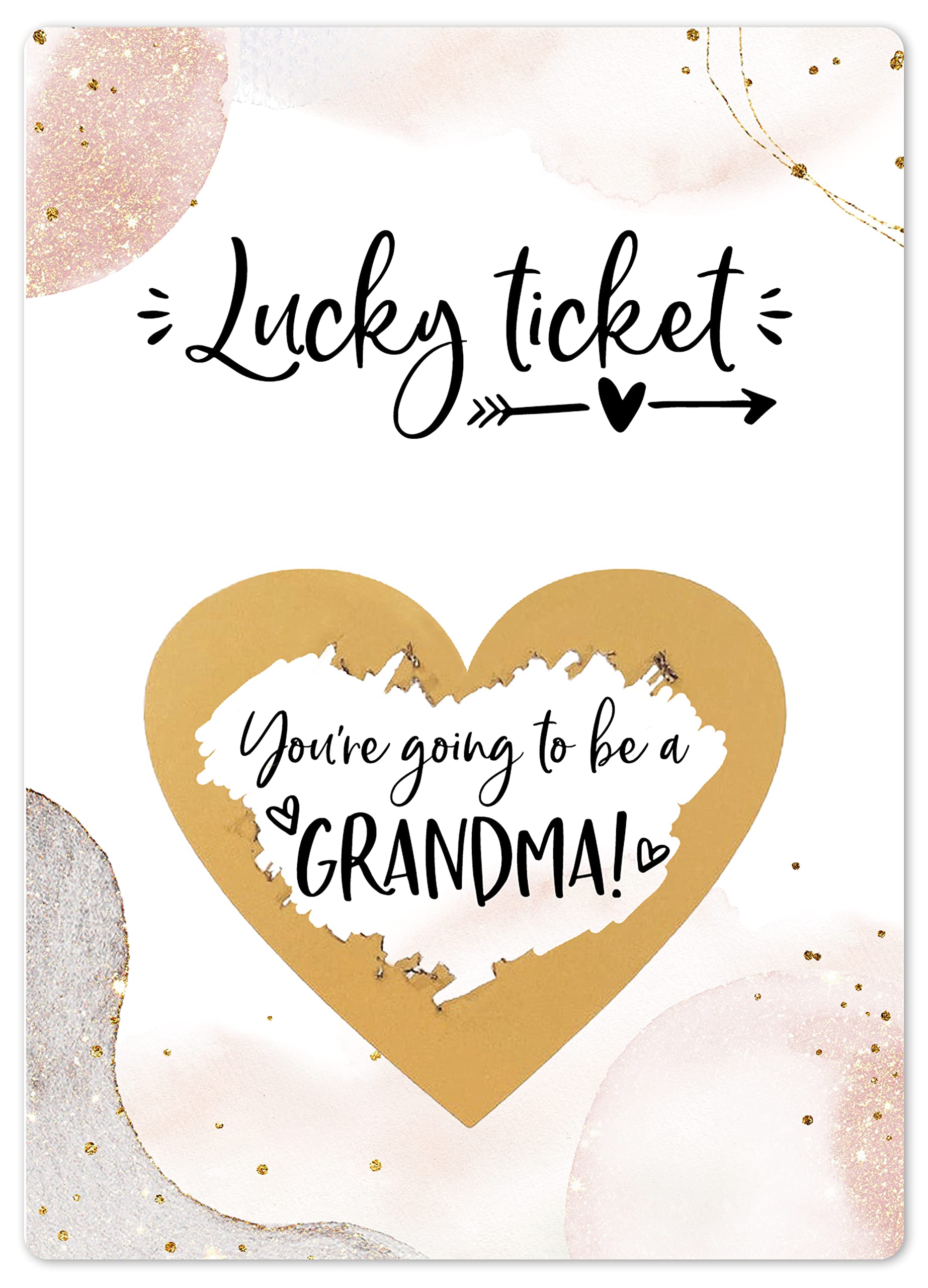 Joli Coon Pregnancy announcement scratch off cards - You are going to be a grandma - Grandma pregnancy scratch off announcement