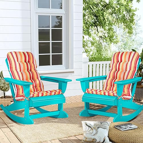 Miniatura 6 de Sundale Outdoor Mecedora Adirondack, turquesa