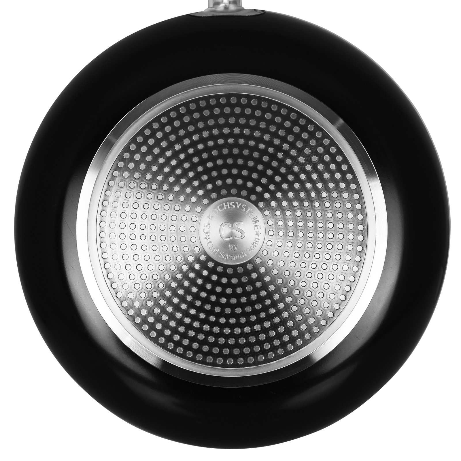 CS-KOCHSYSTEME Bratpfanne Solaris Pro 36cm Induktion XL Pfanne Profi Grillpfanne Antihaft Universalpfanne