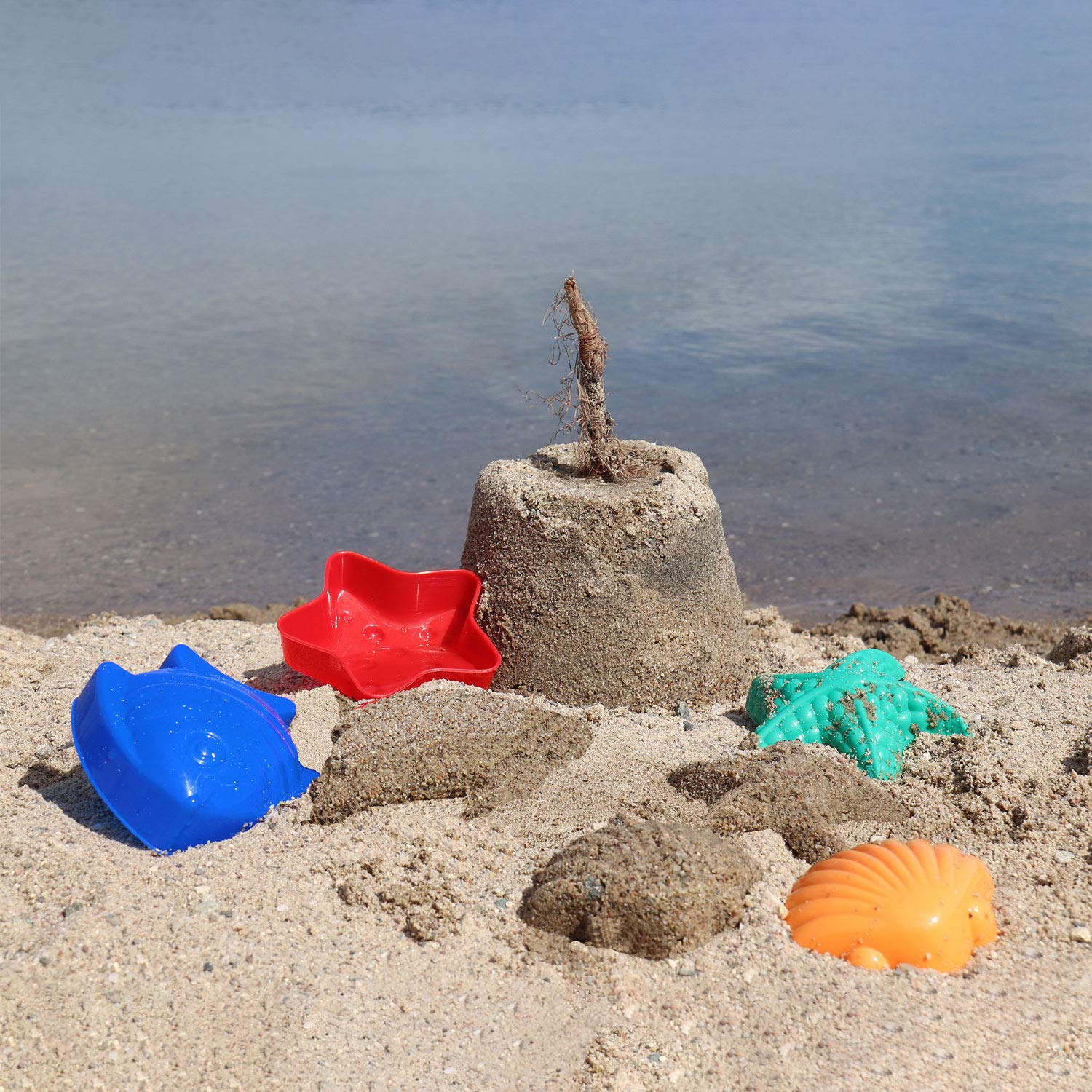 Écoiffier Sandförmchen Meerestiere - 8-teiliges Set Für Strand & Sandkasten