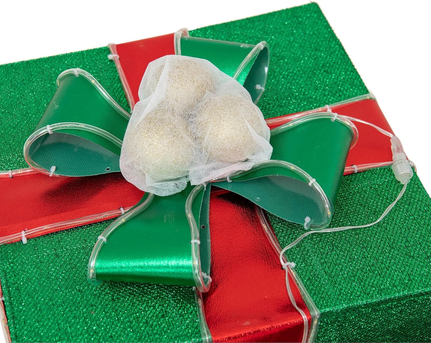 Festive 3-Piece Lighted Christmas Gift Box Set for Indoor/Outdoor