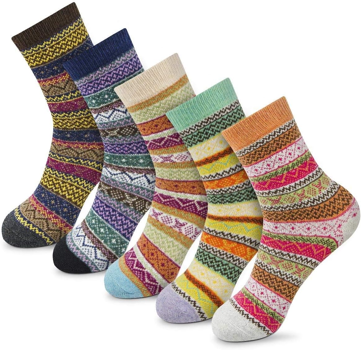 FYC Socks for Women - Stocking Stuffers Gifts for Women - Warm Thick Soft Wool Cozy Crew Socks Christmas Gifts for Woman