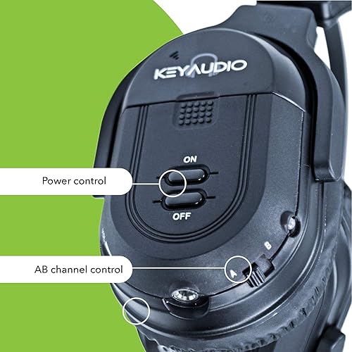 Miniatura 5 de RP Accessories IR-601B - Auriculares inalámbricos infrarrojos, sistema de entretenimiento trasero universal plegable de 2 canales, auriculares IR