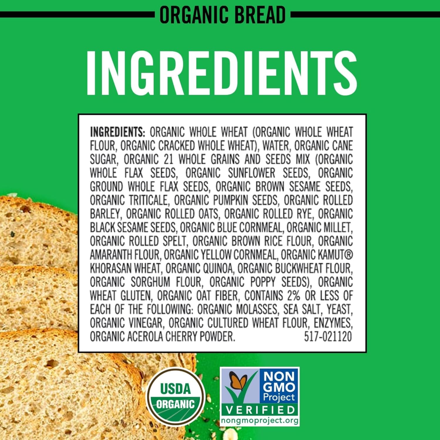 Killer Bread Organic Thin Sliced Sprouted Whole Grains Bread, Soft Sandwich Bread, USDA Organic, Non-GMO, 48 oz Loaves (2 Pack, 96 oz Total)