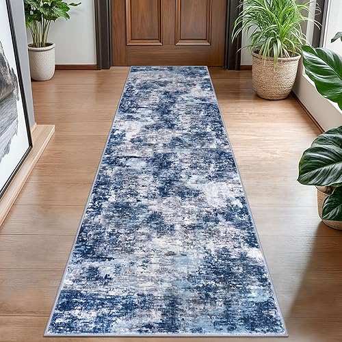 Miniatura 32 de Alfombra moderna y abstracta de área pequeña para interior de 3 x 5 pies, alfombra lavable, antideslizante, suave, verde salvia, gris, alfombra de