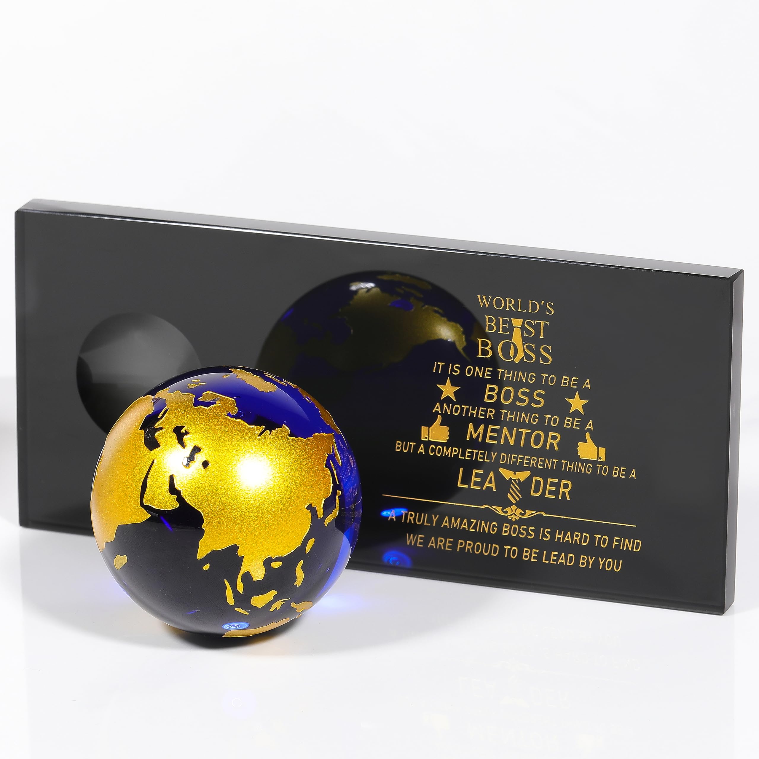 Qianwei Crystal Globe Plaque