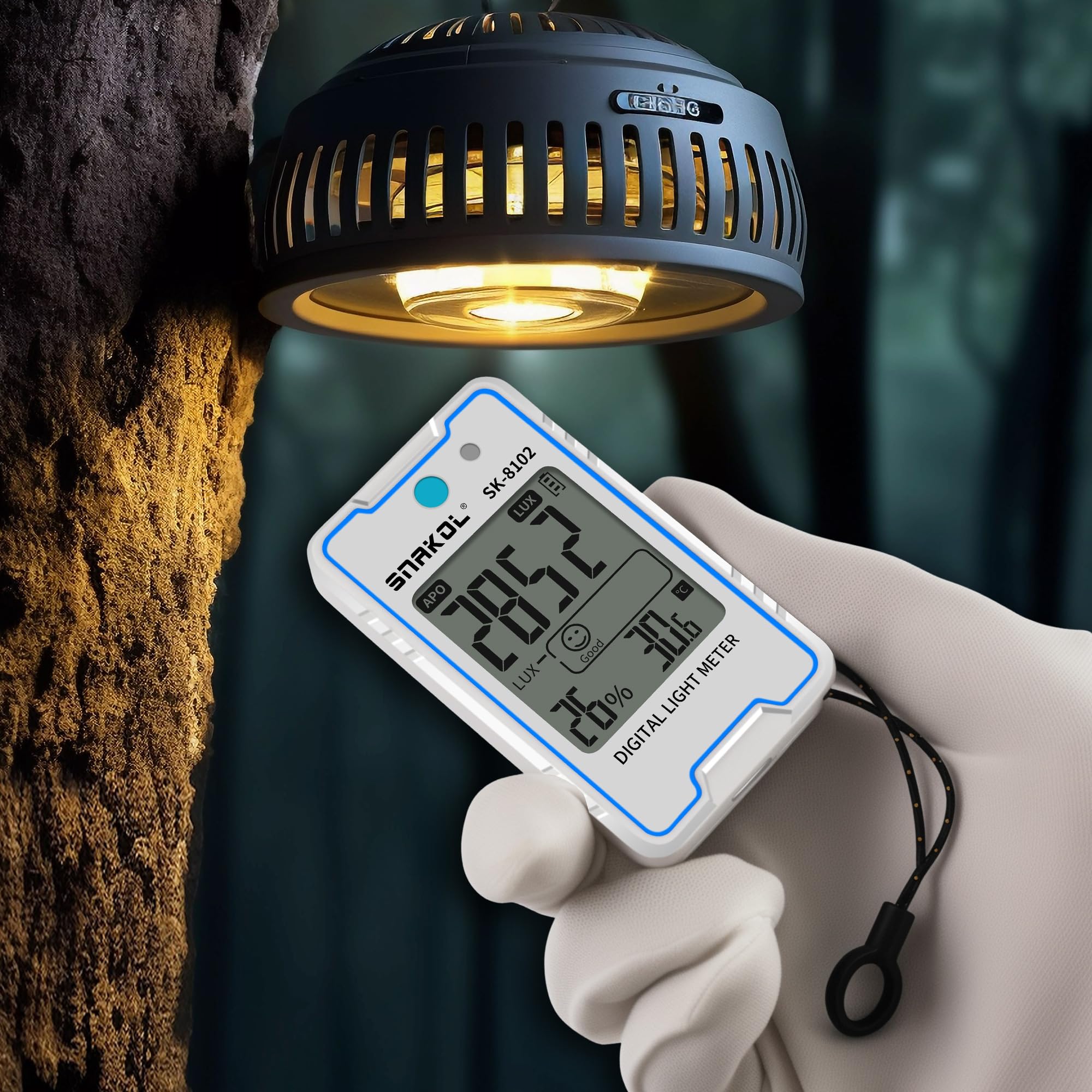 Digital Lux Meter - Illuminance Tester with Temp & Humidity -6