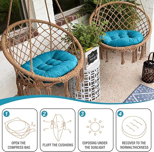 Miniatura 9 de Tiita Almohadillas cuadradas para sillas de patio, para sillas de comedor y cocina al aire libre