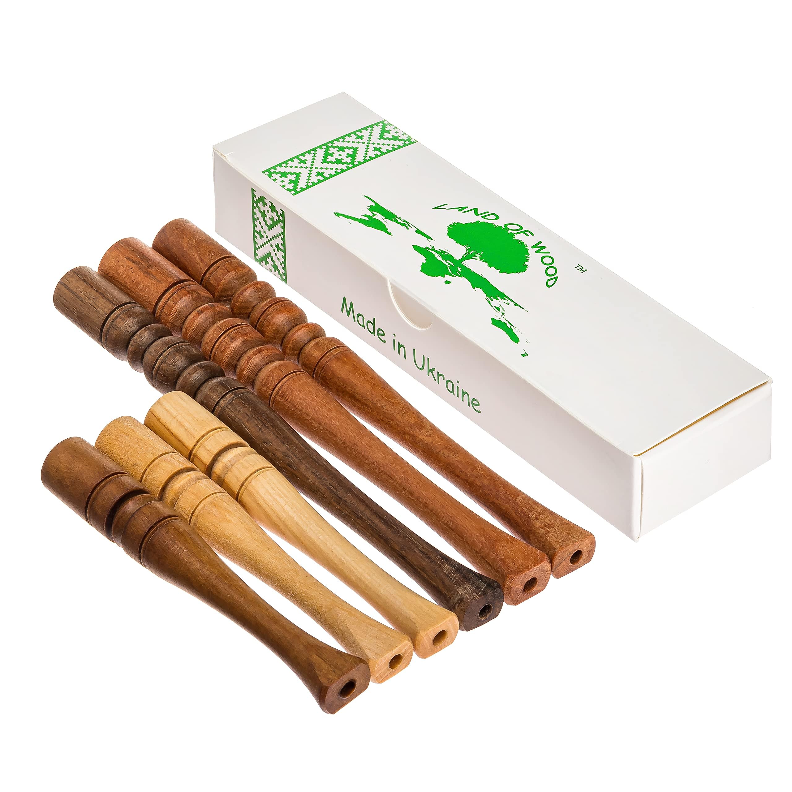 wooden cigarette Wooden Cigarette Holder for 6 Standard Cigarettes Set