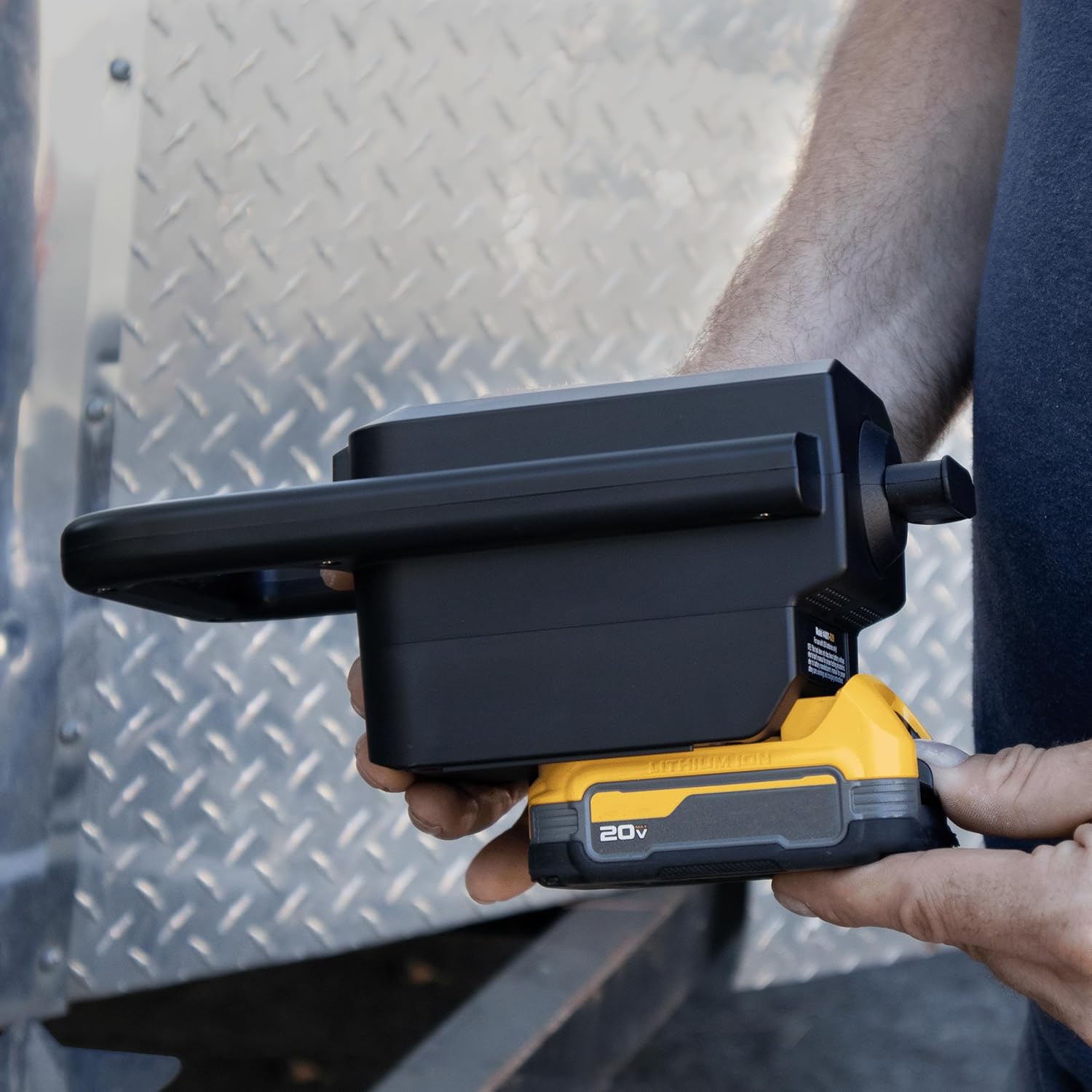 MINI MUTT® 4-Pin Trailer Tester (Patent-Pending) for use with DeWalt Compatible 20 Volt Batteries; Test Boat, Utility and Small Cargo Trailers - Innovative Products of America