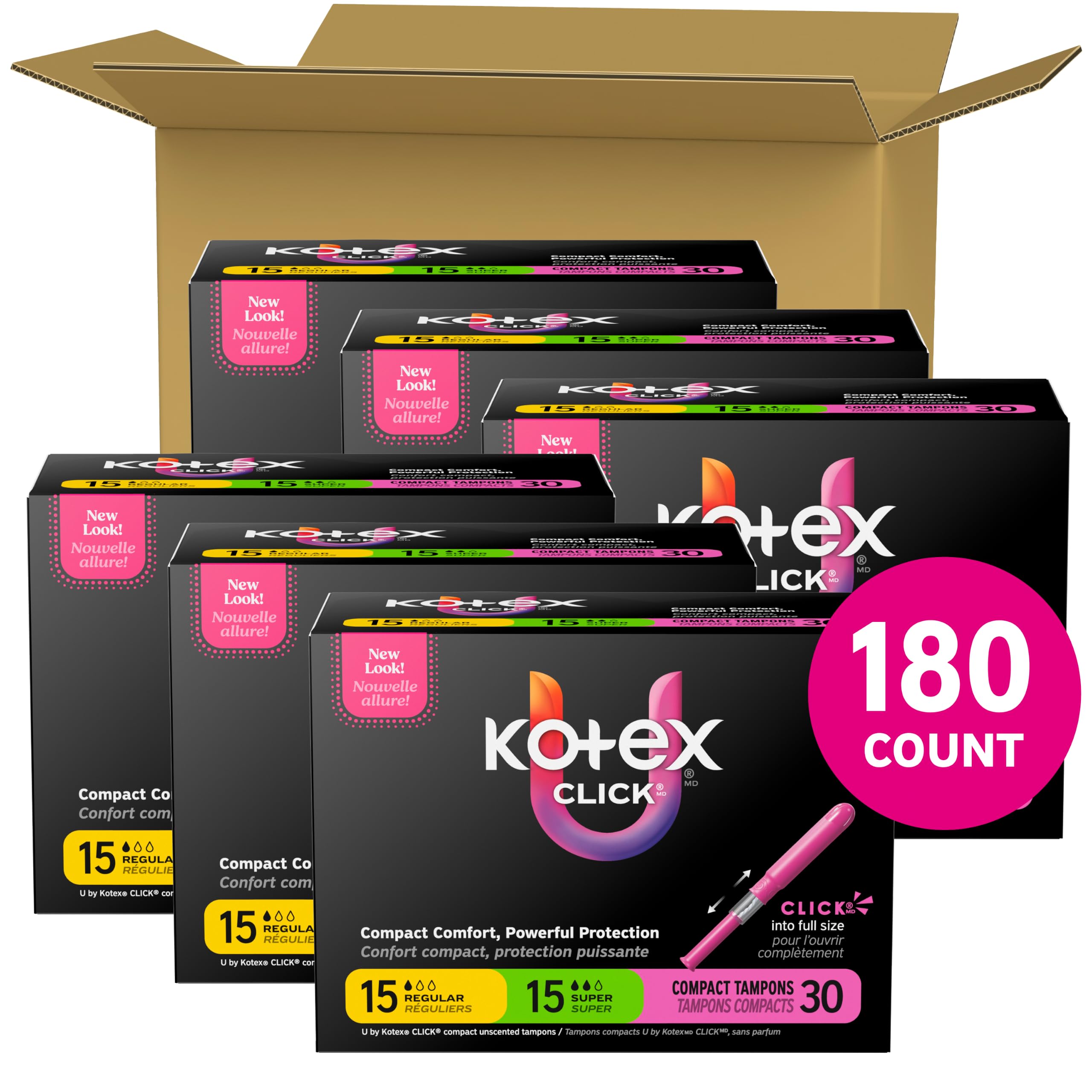 Rica vine U by Kotex Click Tampons Compact