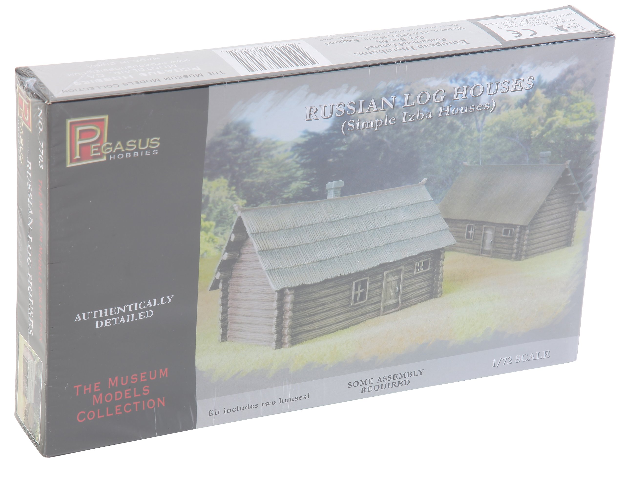 Pegasus PG7703 – 1: 72 Russian Log Cabin 2 Figures
