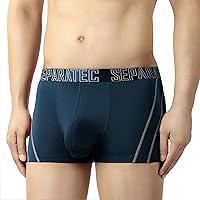 Vista 2 de Separatec Ropa interior para hombre, ropa interior cómoda y suave de rayón de bambú con doble bolsa para hombres, paquete de 3 o 6