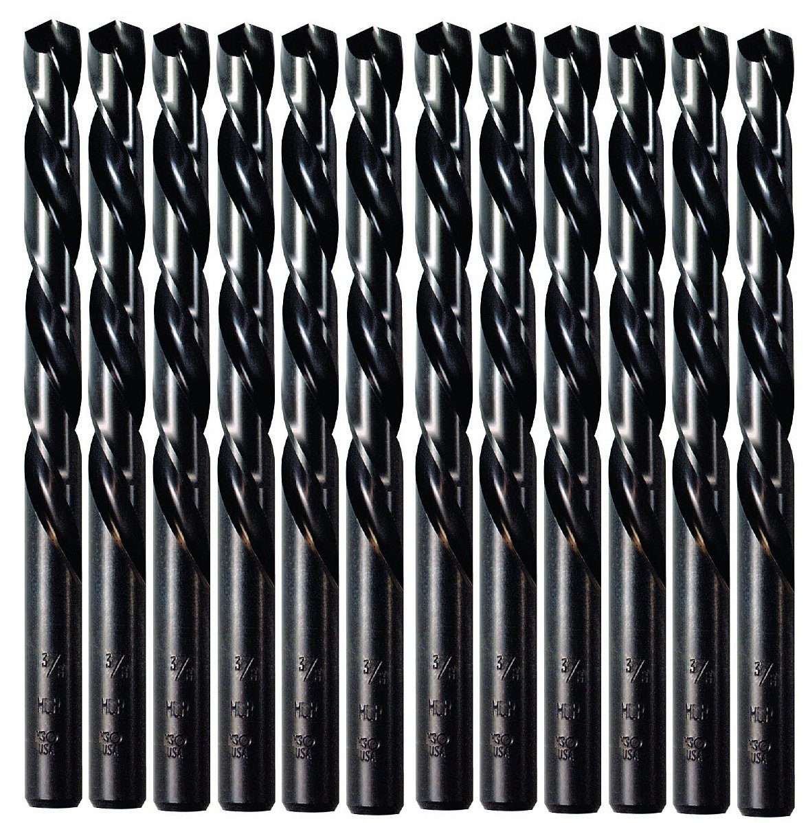 Foret pour gaucher IRWIN 13/16 pointe 135 degrés anti-déviation en oxyde noir