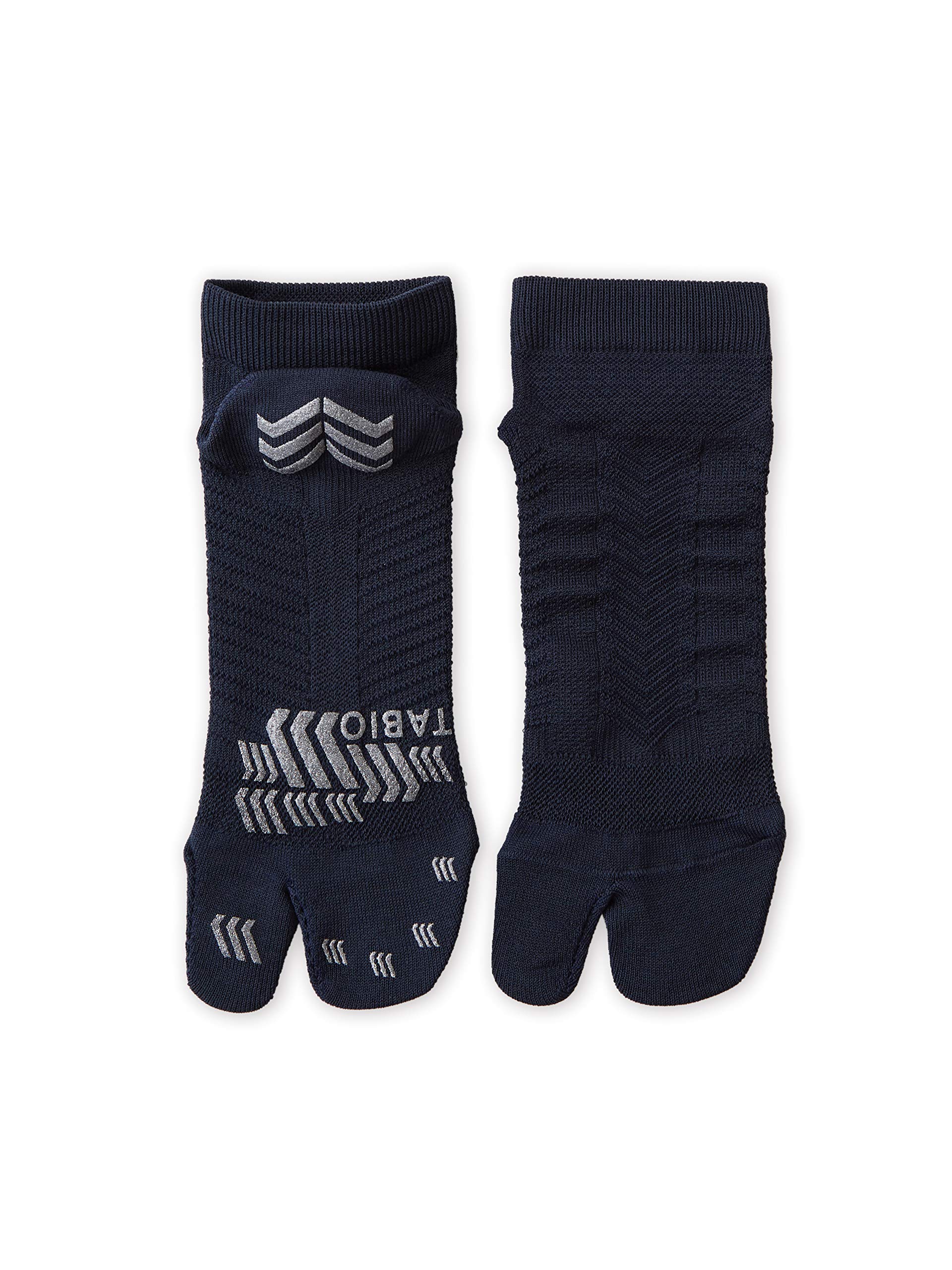 Tabio Racing Run Tabi Socks Navy Split Toe Running Marathon Japan Large