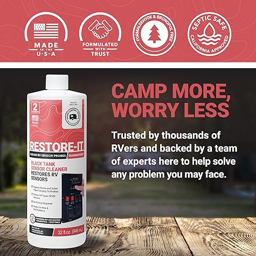 Miniatura 7 de Unique Restore-It - Líquido limpiador de sensor para RV  Limpia y restaura las sondas de sensor que dan lecturas erróneas eliminando los residuos