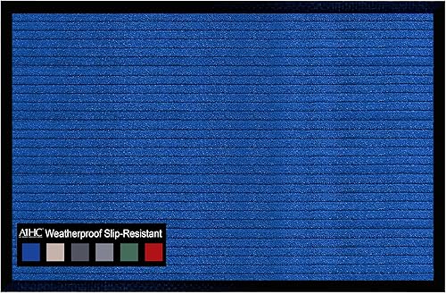 Miniatura 1 de A1HC - Tapete de goma de polipropileno duradero y versátil para todo tipo de clima, para interiores y exteriores, fácil de mantener para puertas
