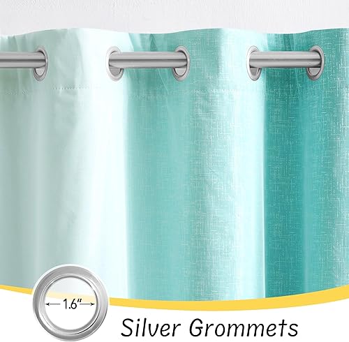 Miniatura 2 de Cortinas 100% opacas con superposición transparente, mezcla y combina cortinas de doble capa de 96 pulgadas de largo, 2 paneles para dormitorio de