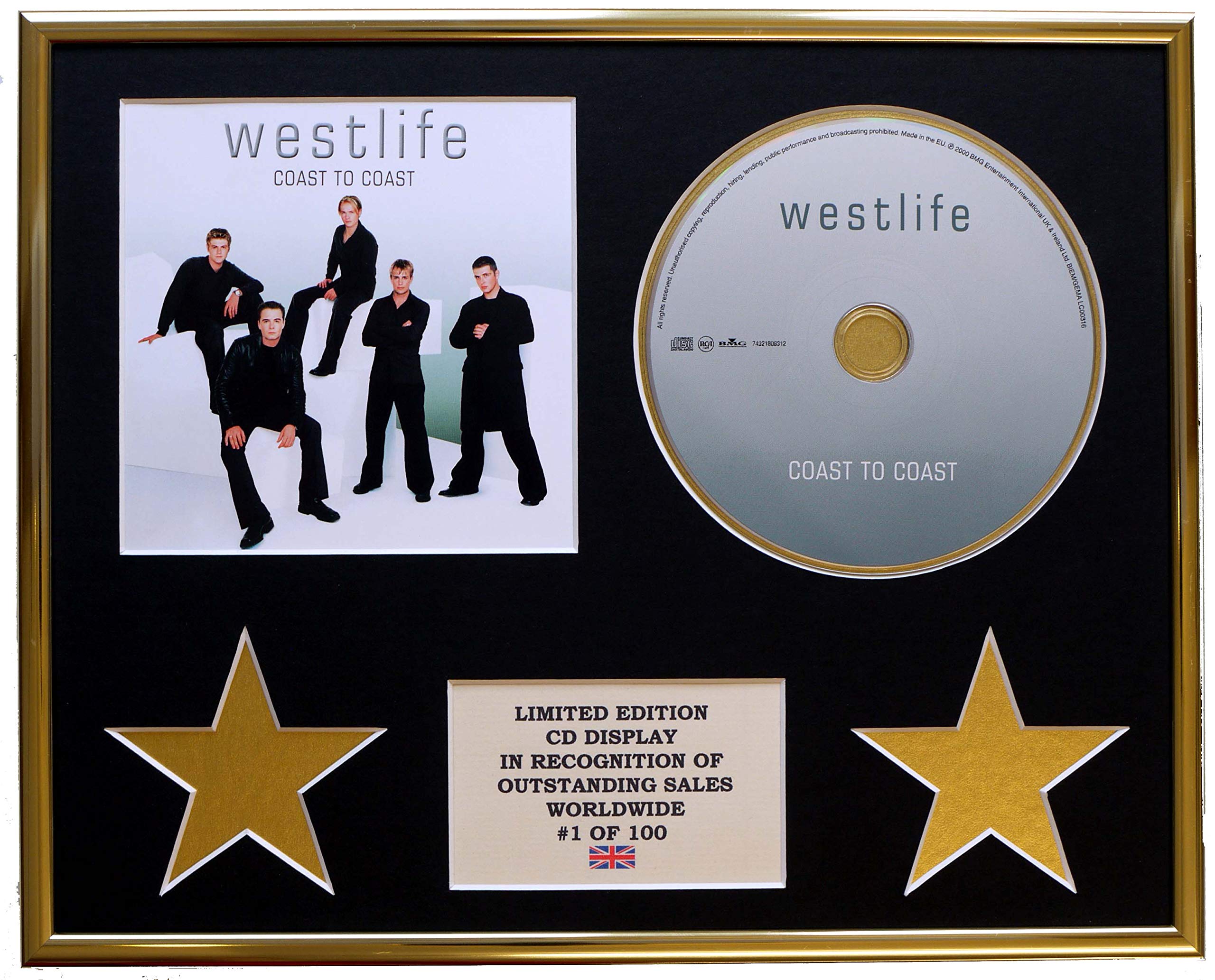 WESTLIFE/CD DISPLAY/LIMITED EDITION/COA/COAST TO COAST