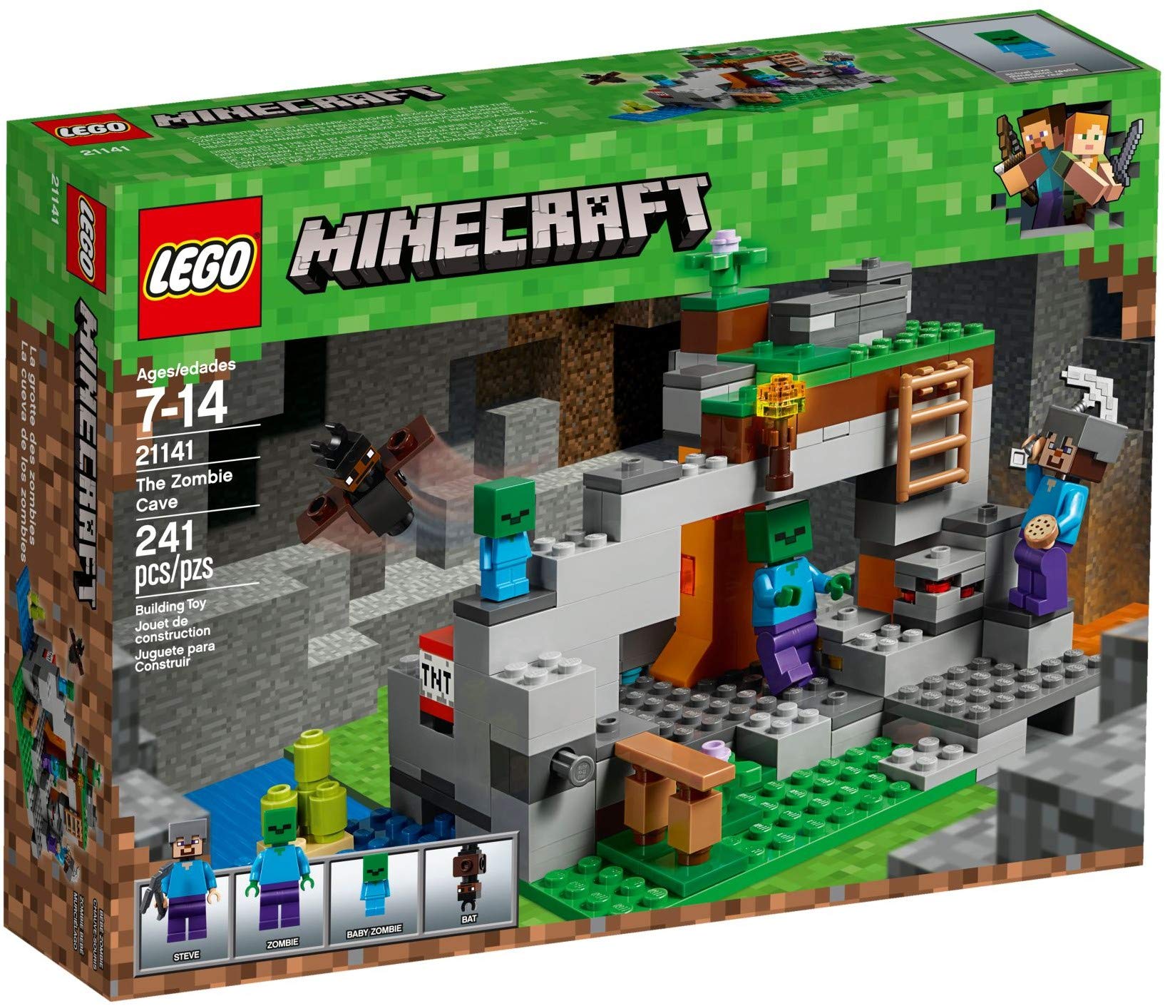 Amazon.co.jp: レゴ(LEGO) マインクラフト ゾンビの洞くつ 21141  