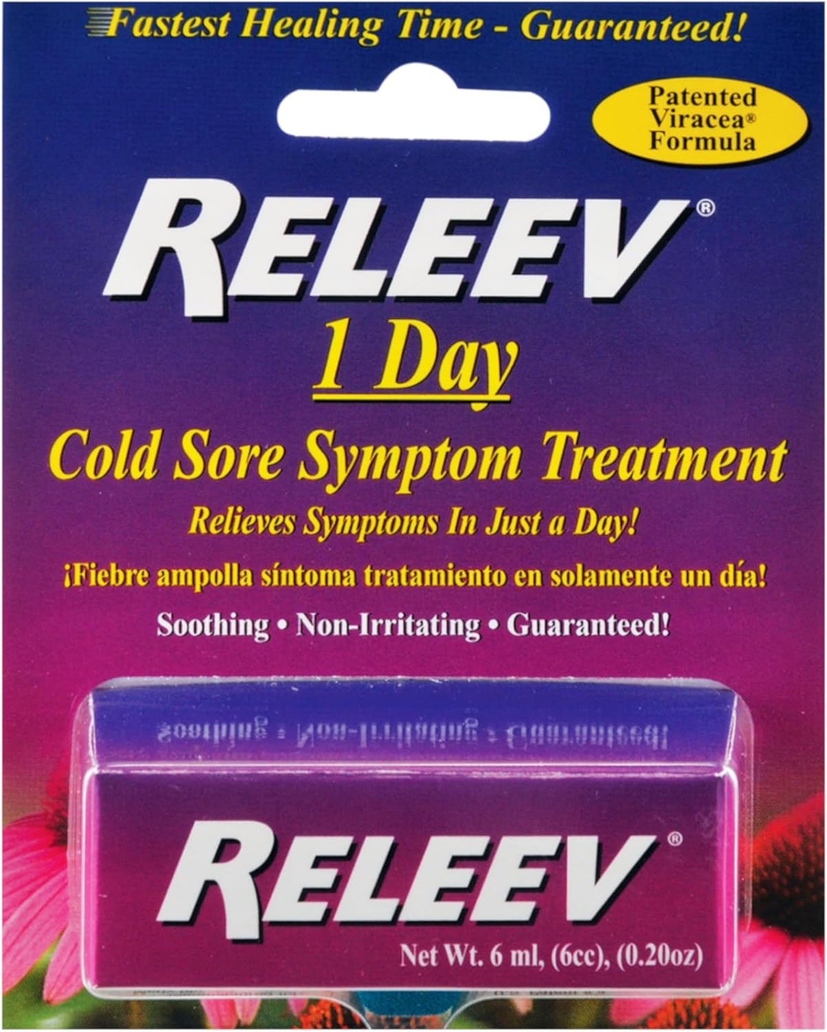 RELEEV 1 Day Cold Sore Treatment 6 mL (Pack of 2)