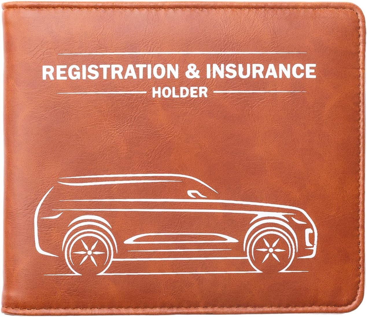 CANOPUS Car Registration and Insurance Holder with Magnetic Closure, Car Document Holder, Vehicle Glove Box Organizer, Wallet for Auto, Motorcycle, Truck and More, 1 Pack with EZ Pass Strip, SUV