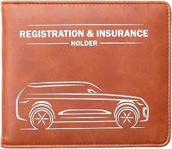 CANOPUS Car Registration and Insurance Holder with Magnetic Closure, Car Document Holder, Vehicle Glove Box Organizer, Wallet for Auto, Motorcycle, Truck and More, 1 Pack with EZ Pass Strip, SUV