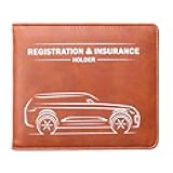 CANOPUS Car Registration and Insurance Holder with Magnetic Closure, Car Document Holder, Vehicle Glove Box Organizer, Wallet for Auto, Motorcycle, Truck and More, 1 Pack with EZ Pass Strip, SUV
