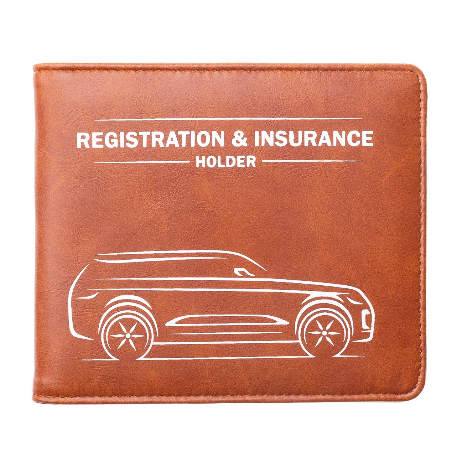 CANOPUS Car Registration and Insurance Holder with Magnetic Closure, Car Document Holder, Vehicle Glove Box Organizer, Wallet for Auto, Motorcycle,