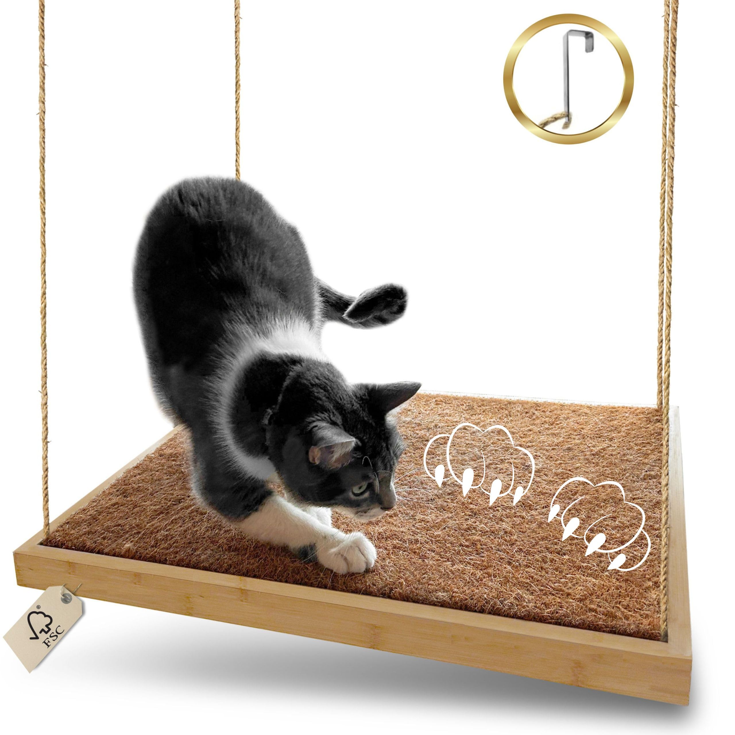 Walirü® 2 en 1 Cama Gato- Gatos Accesorios- Hamaca Gato Ventana- Cama Gato Ventana- Cama Ventana Gato- Hamaca Ventana Gato- Hamaca para Gatos Ventana- Cama Colgante para Gatos- Window Cat Bed