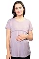 beebelle Women's Cotton Grey Stripe Print Feeding/Nursing/Maternity Tops 1146