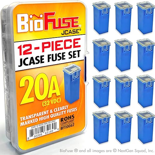 Miniatura 5 de Juego de fusibles de cartucho de 12 piezas JCASE 50A. Se adapta a la mayoría Nissan, Toyota, Chrysler, Dodge, Chevy, GM y Ford