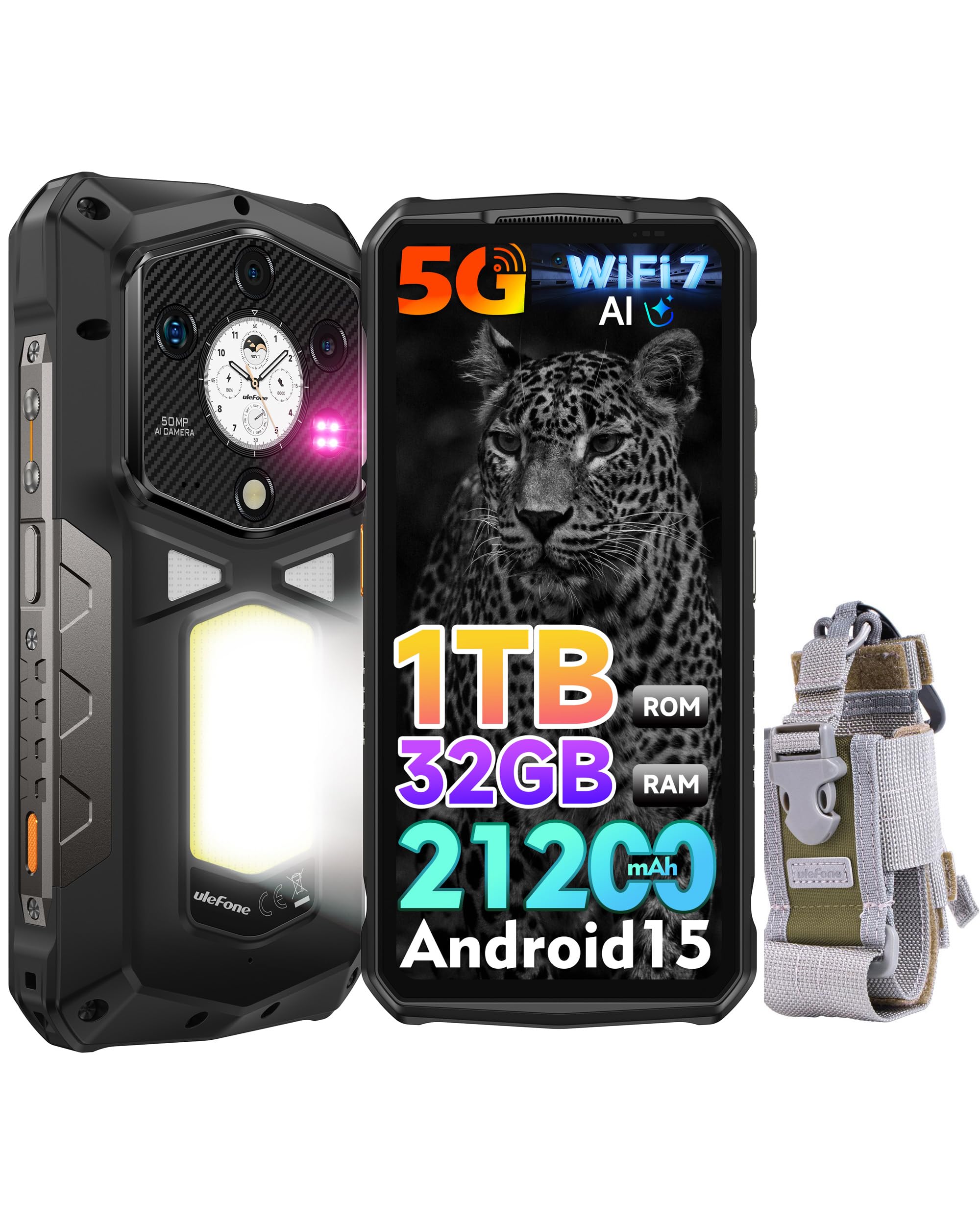 スマートフォン本体 Ulefone Armor 29 Ultra ROM1TB Ulefone Armor 29 Ultra - LED intégrée - 21200 mAh