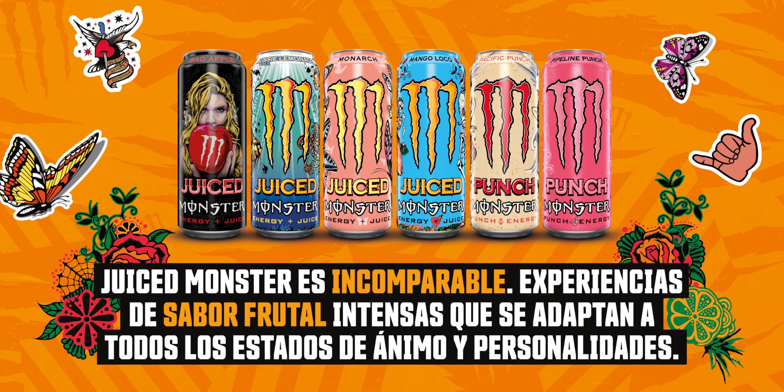 Monster Energy MIXXD Punch Bebida Energética Pack 12 x 500 ml