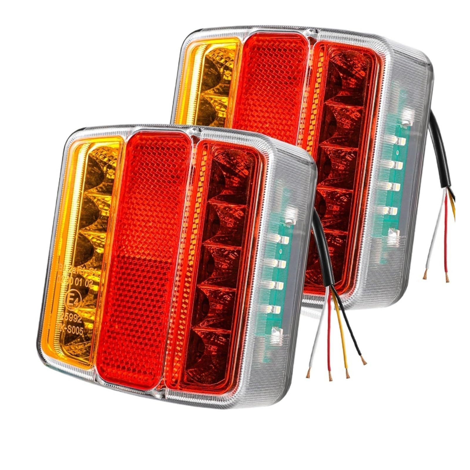 Feux camion pour côté étanche LED clignotant et frein pour caravane Van - 7