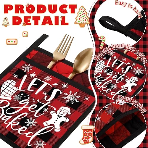 Miniatura 5 de Regalo de agradecimiento para profesores para mujeres, divertidos soportes para ollas de regalo de agradecimiento, guantes de horno resistentes al