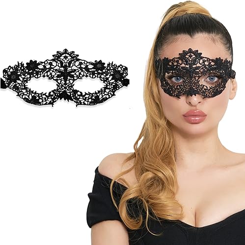 Masquerade Mask For Women Lace Masquerade Masks for Masquerade Party, Proms, Venetian Party, Mardi Gras, Halloween & Cosplay