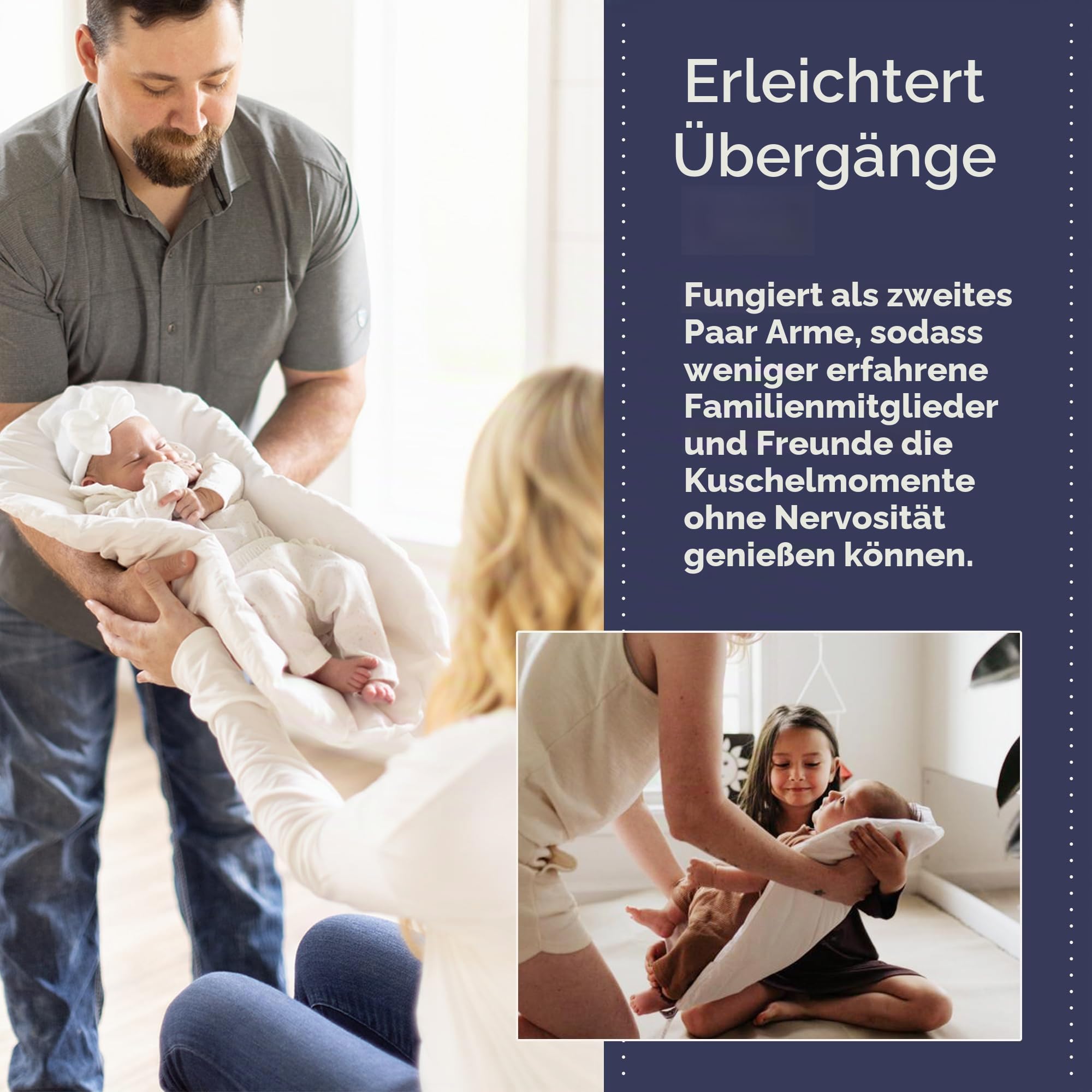 Montessori Topponcino Baby Stützkissen (Grün) | Luxuriöses Babynest aus 100% natürlicher Baumwolle für den Komfort Ihres Neugeborenen | Authentische Montessori Babyausstattung